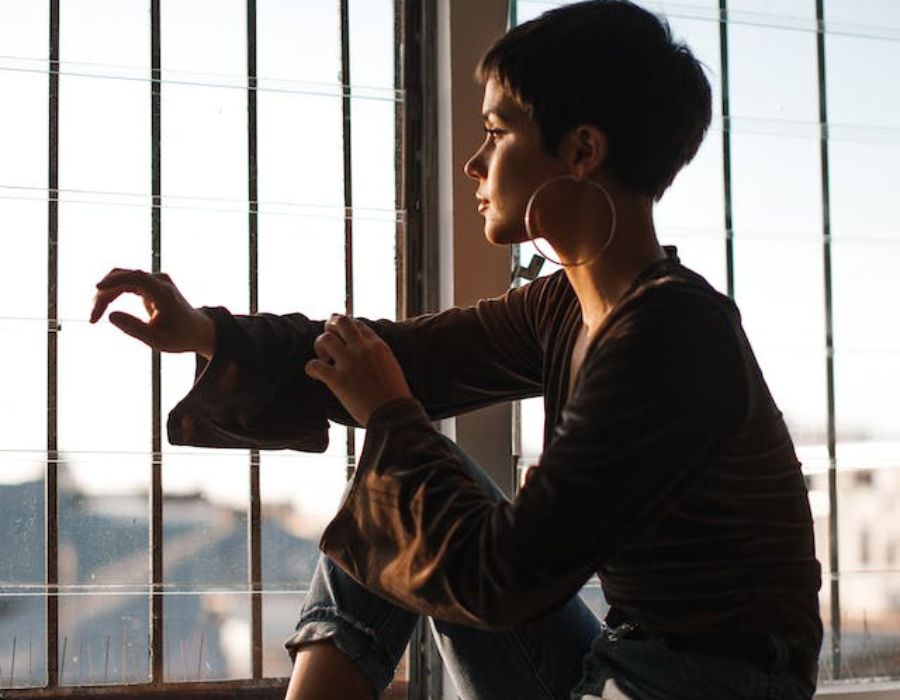 a woman having so much on her mind