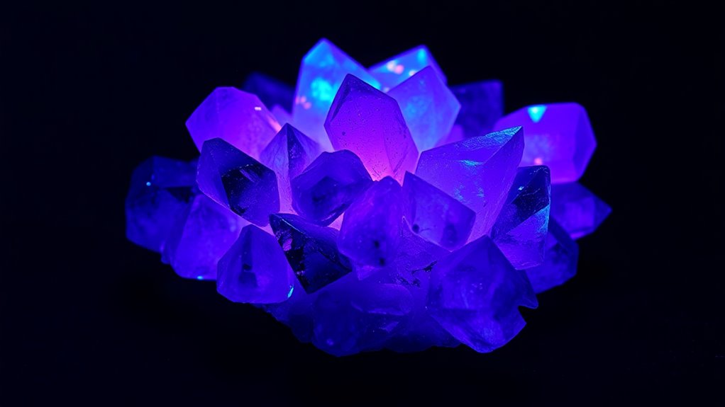 fluorescence aids mineral identification
